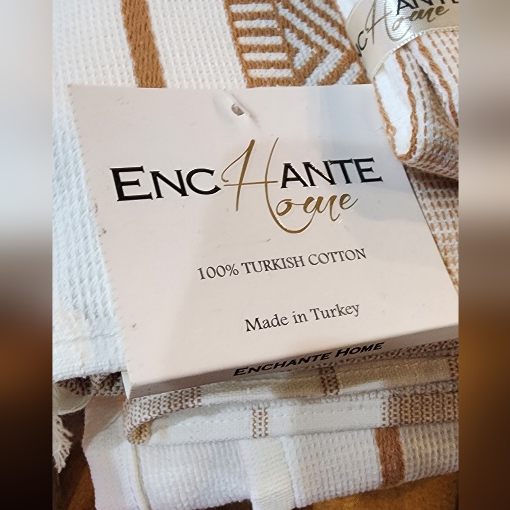 Enchante house brand Turkish towel set 100% turkish cotton NEW